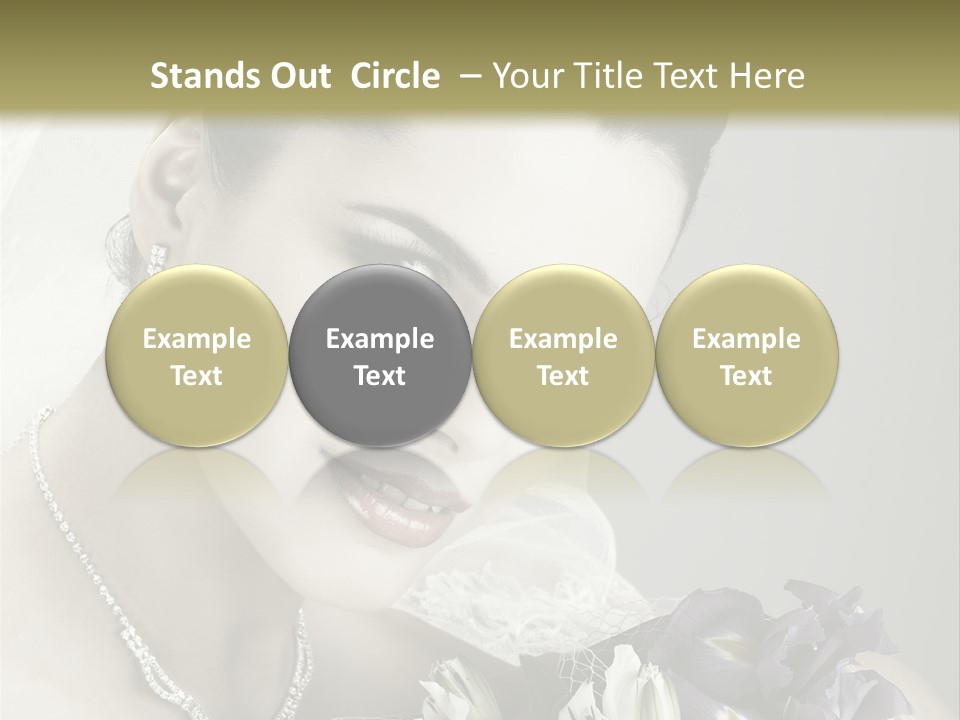 Female Flowers Winter PowerPoint Template