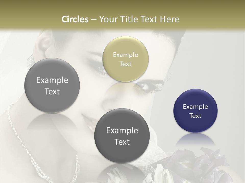 Female Flowers Winter PowerPoint Template