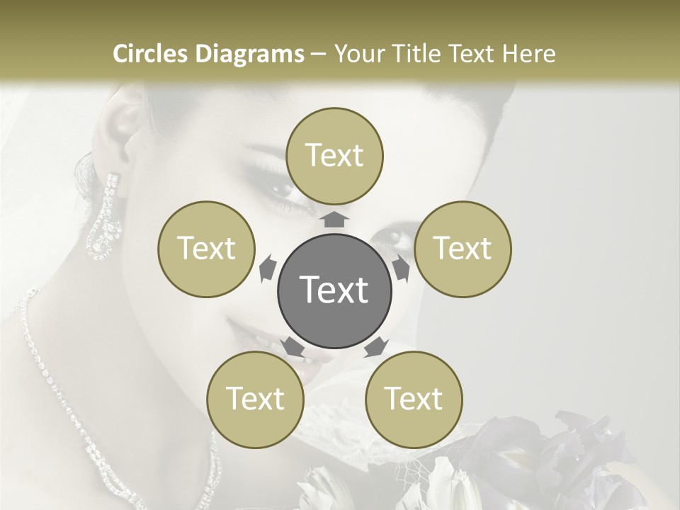 Female Flowers Winter PowerPoint Template