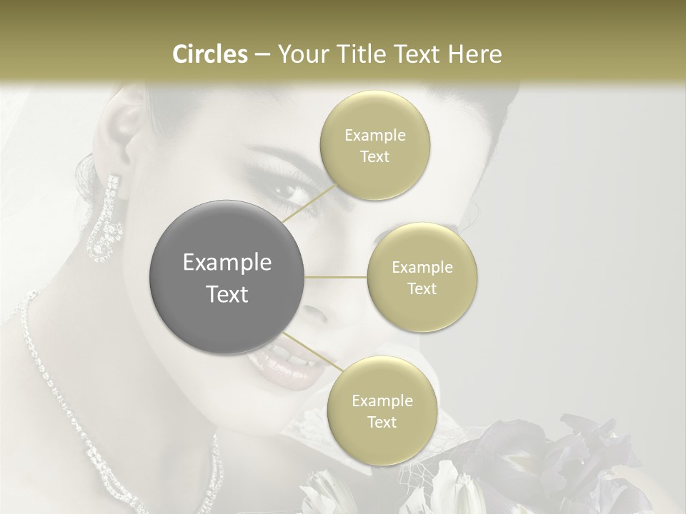 Female Flowers Winter PowerPoint Template