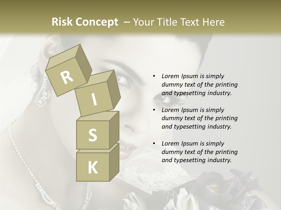 Female Flowers Winter PowerPoint Template