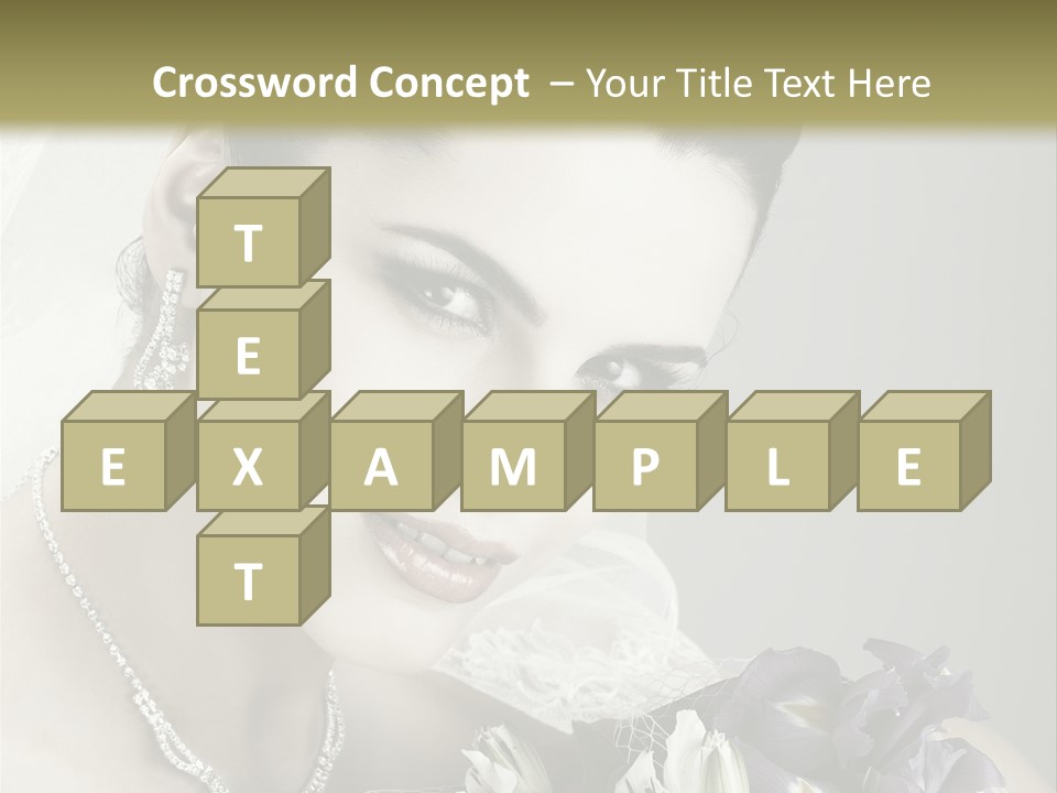 Female Flowers Winter PowerPoint Template