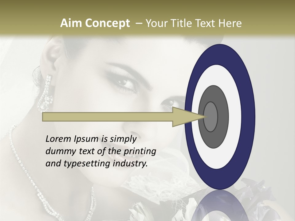 Female Flowers Winter PowerPoint Template