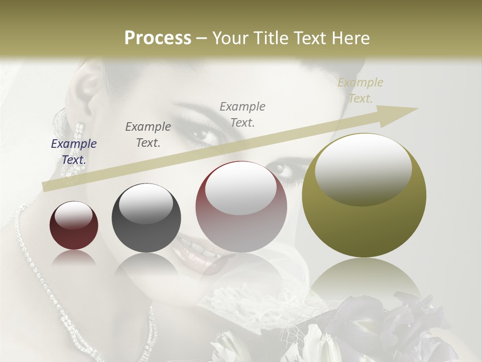 Female Flowers Winter PowerPoint Template