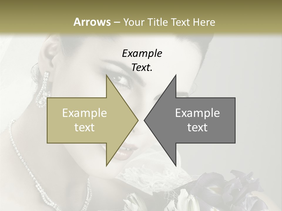 Female Flowers Winter PowerPoint Template