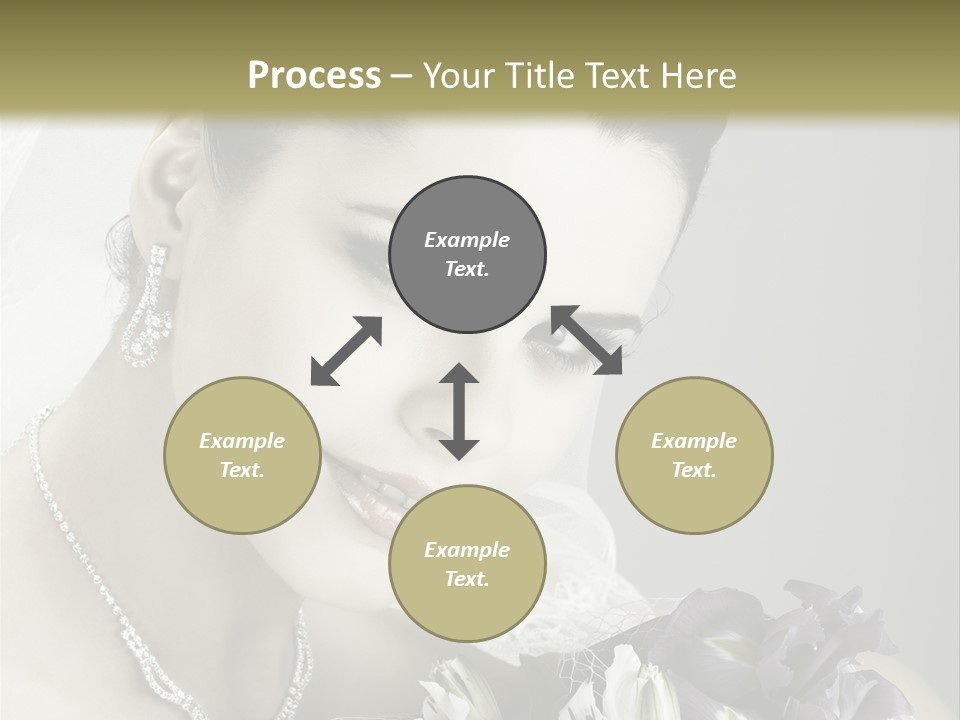 Female Flowers Winter PowerPoint Template