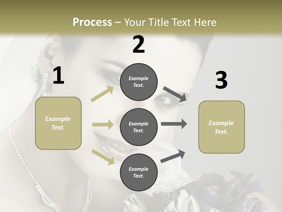 Female Flowers Winter PowerPoint Template