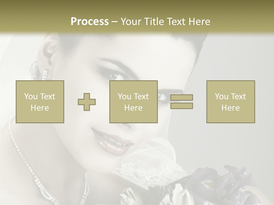 Female Flowers Winter PowerPoint Template