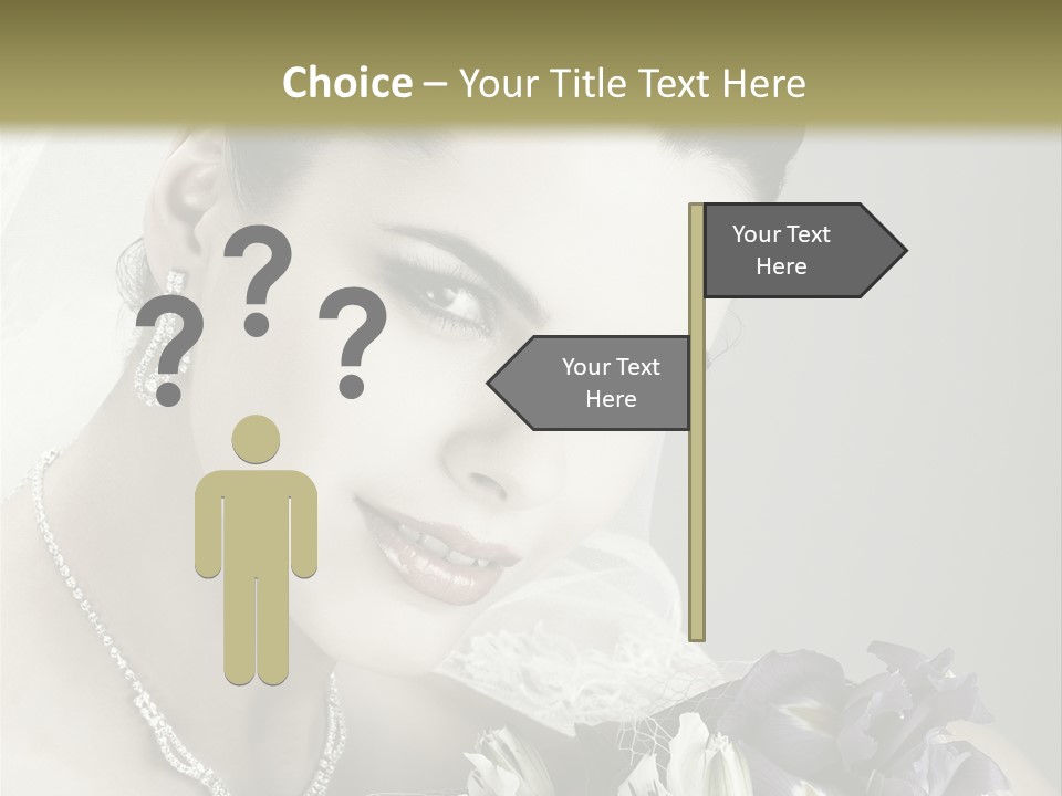 Female Flowers Winter PowerPoint Template