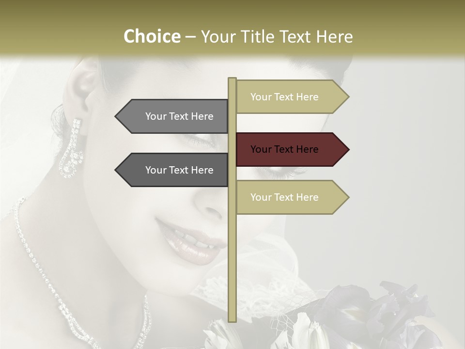 Female Flowers Winter PowerPoint Template