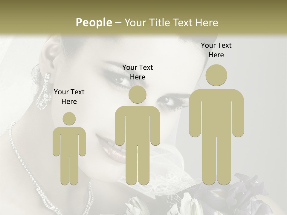 Female Flowers Winter PowerPoint Template