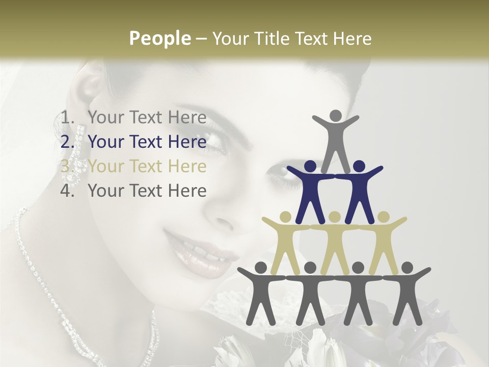 Female Flowers Winter PowerPoint Template