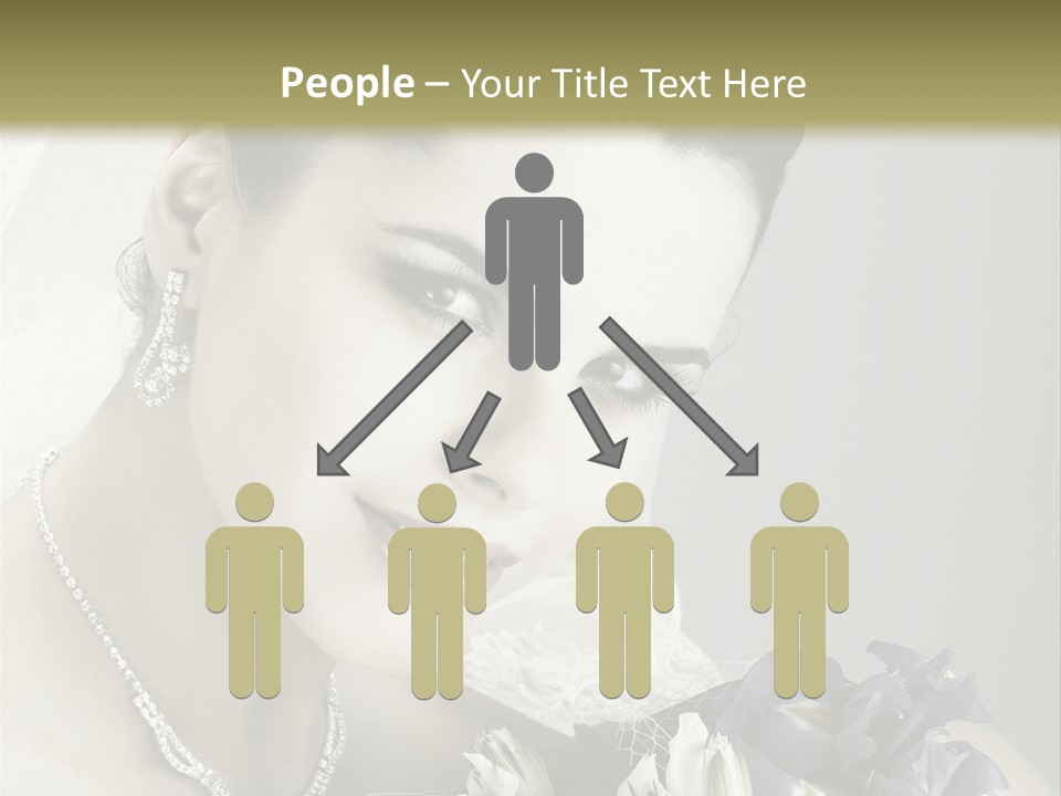 Female Flowers Winter PowerPoint Template