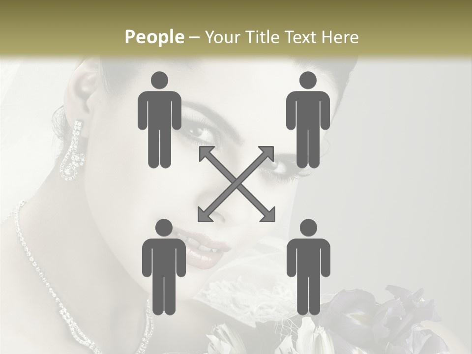 Female Flowers Winter PowerPoint Template