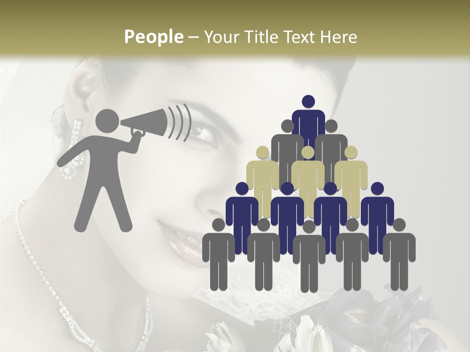 Female Flowers Winter PowerPoint Template