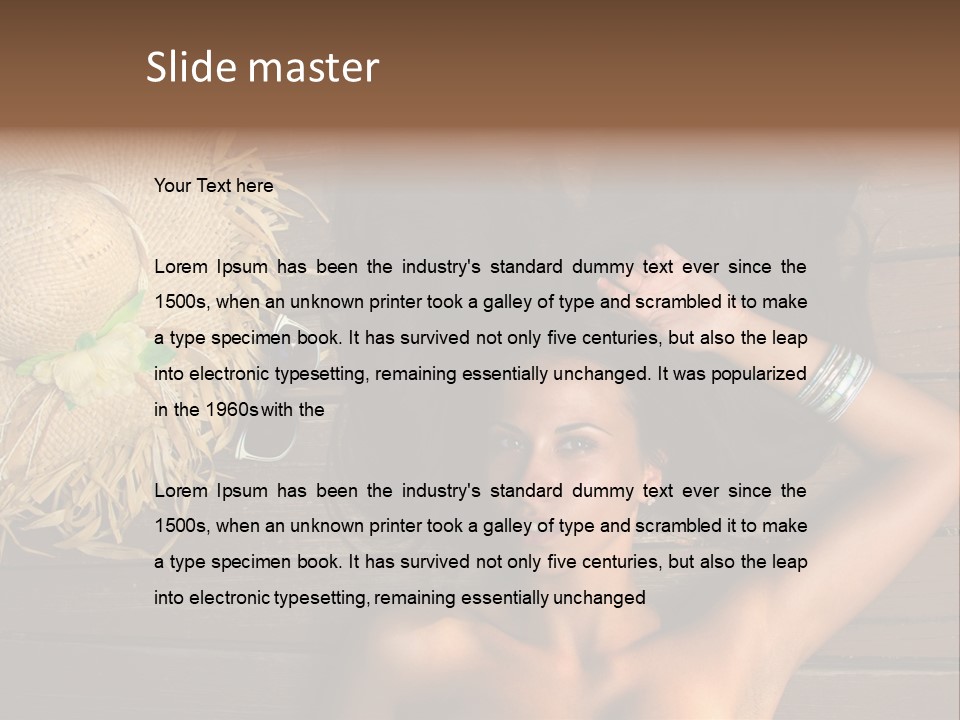 Exterior Lady Y PowerPoint Template