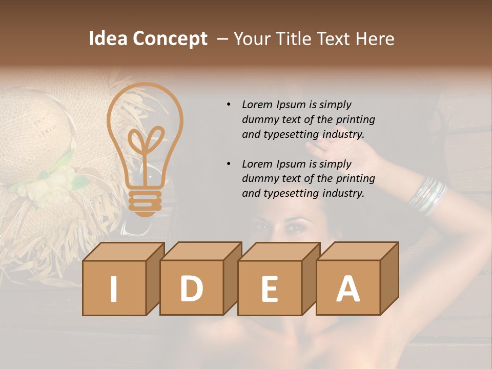 Exterior Lady Y PowerPoint Template