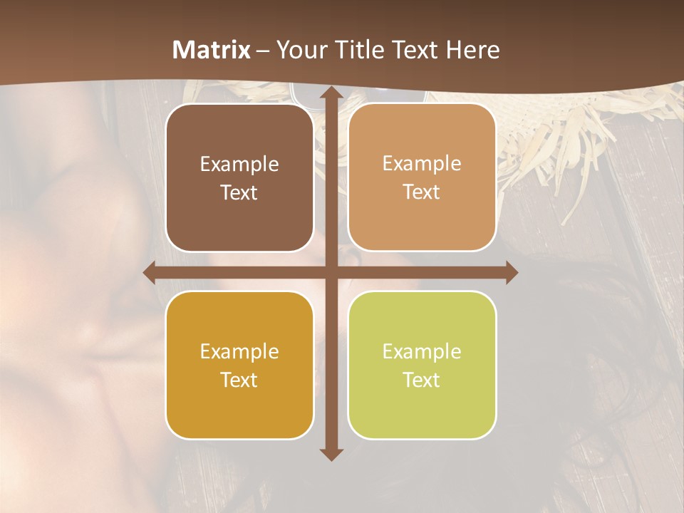 Lying Caucasian Comfort PowerPoint Template