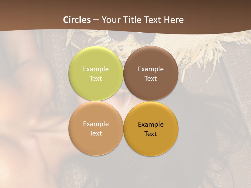 Lying Caucasian Comfort PowerPoint Template