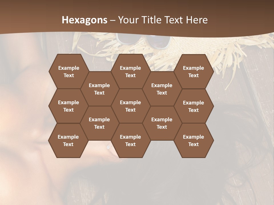 Lying Caucasian Comfort PowerPoint Template