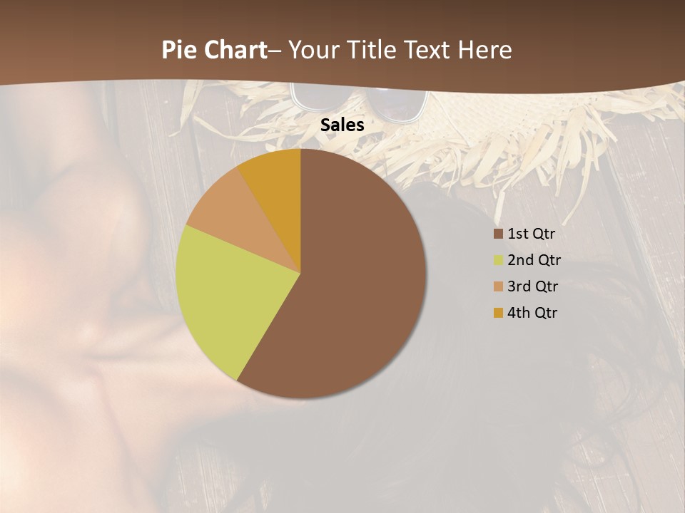 Lying Caucasian Comfort PowerPoint Template