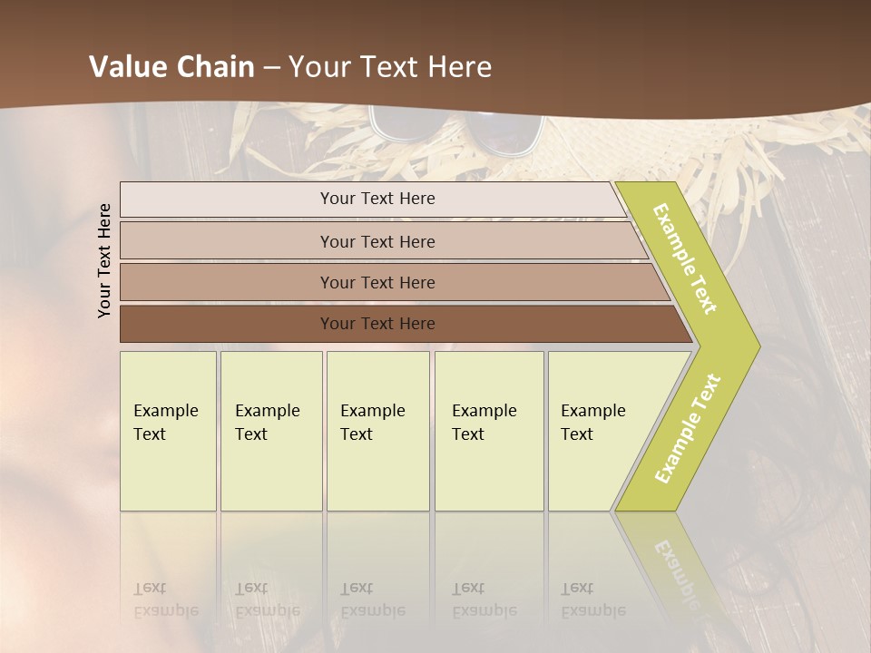 Lying Caucasian Comfort PowerPoint Template