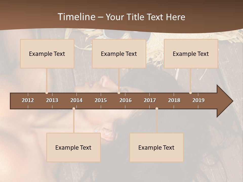 Lying Caucasian Comfort PowerPoint Template