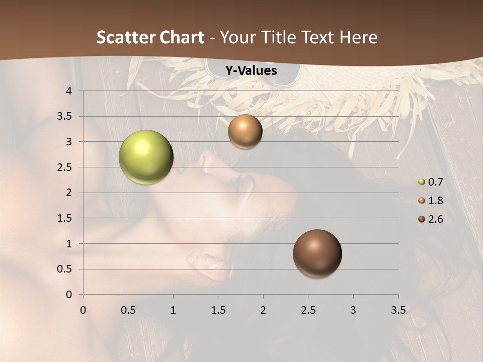 Lying Caucasian Comfort PowerPoint Template