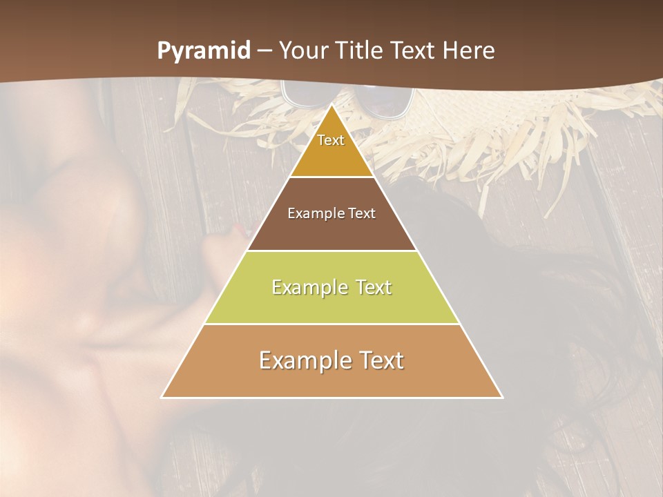 Lying Caucasian Comfort PowerPoint Template