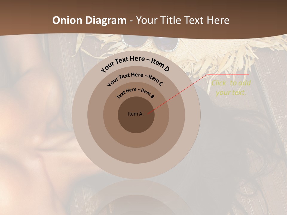 Lying Caucasian Comfort PowerPoint Template