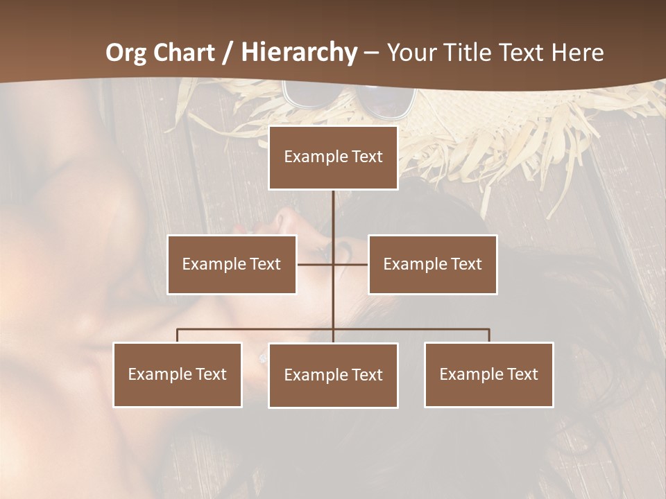 Lying Caucasian Comfort PowerPoint Template