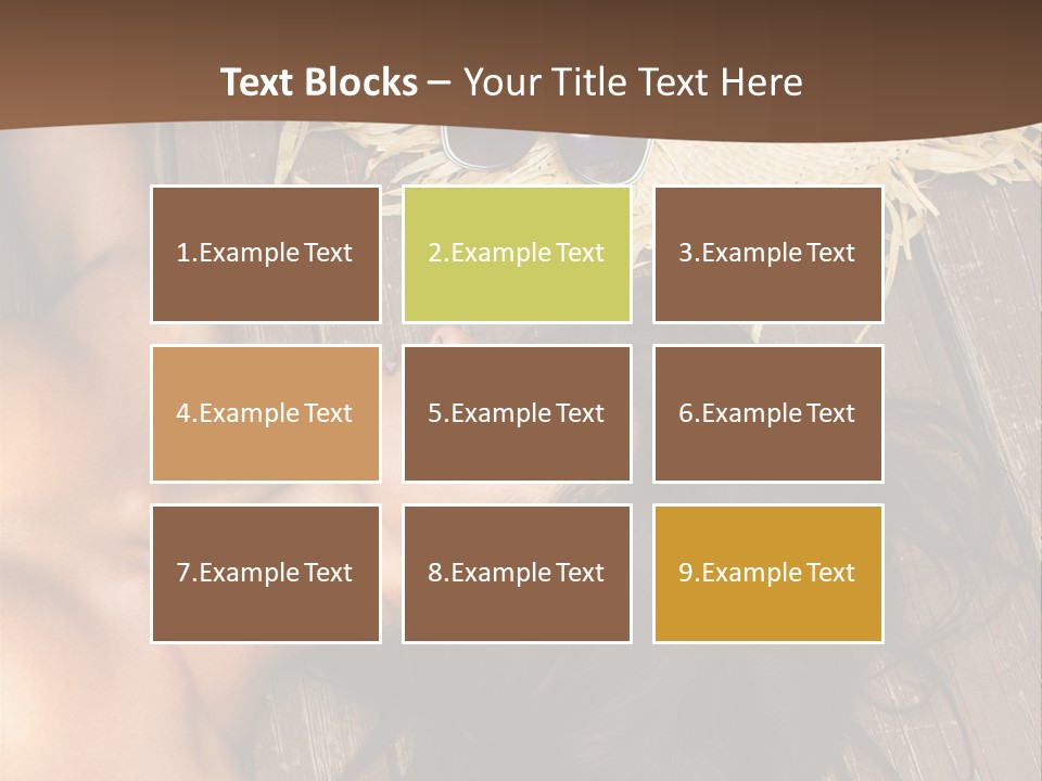 Lying Caucasian Comfort PowerPoint Template