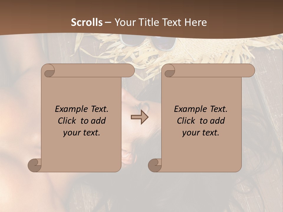 Lying Caucasian Comfort PowerPoint Template