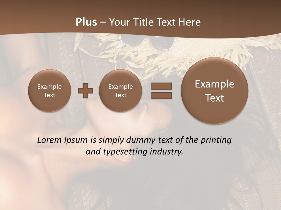 Lying Caucasian Comfort PowerPoint Template