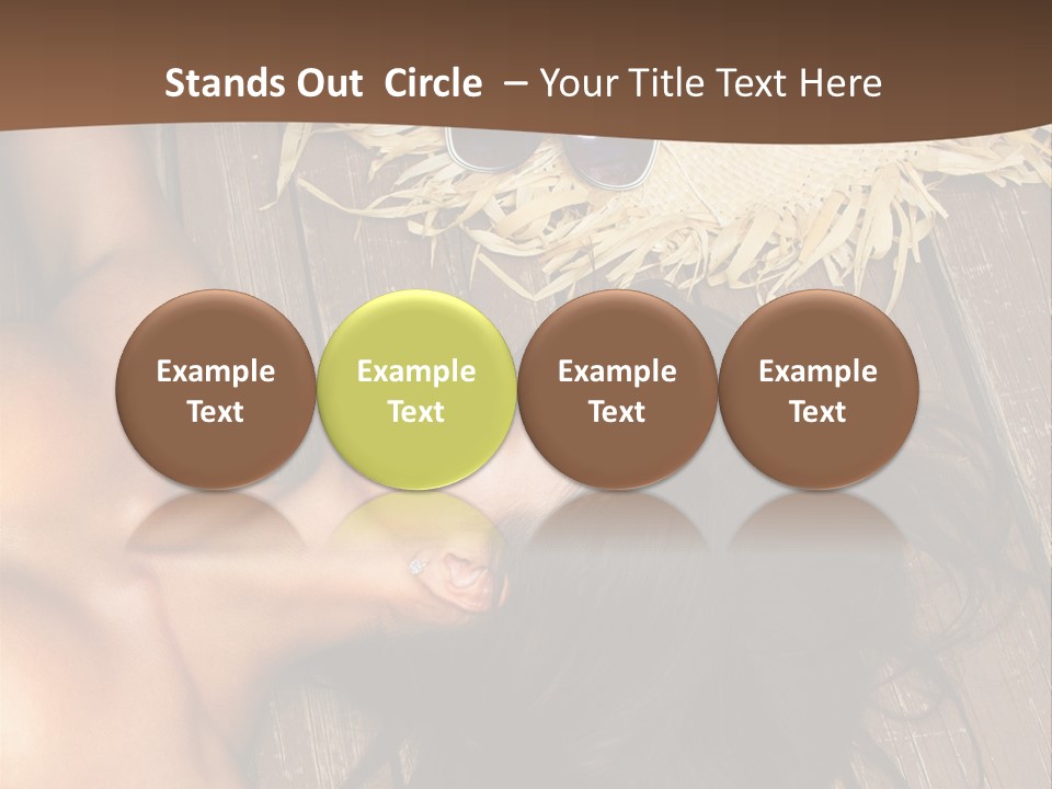 Lying Caucasian Comfort PowerPoint Template
