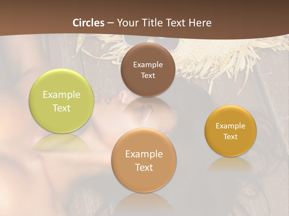Lying Caucasian Comfort PowerPoint Template