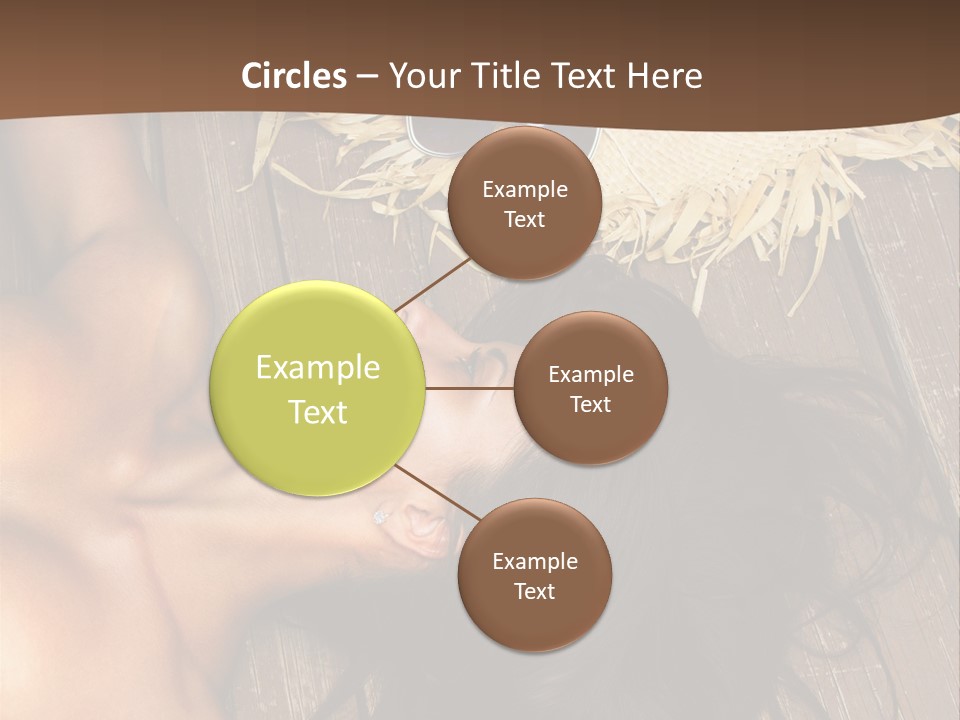 Lying Caucasian Comfort PowerPoint Template