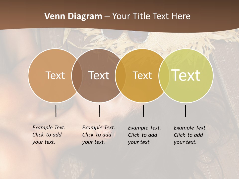 Lying Caucasian Comfort PowerPoint Template