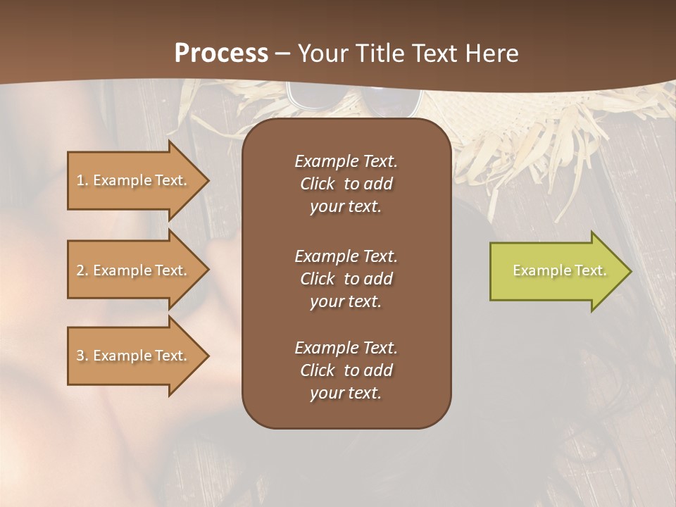 Lying Caucasian Comfort PowerPoint Template