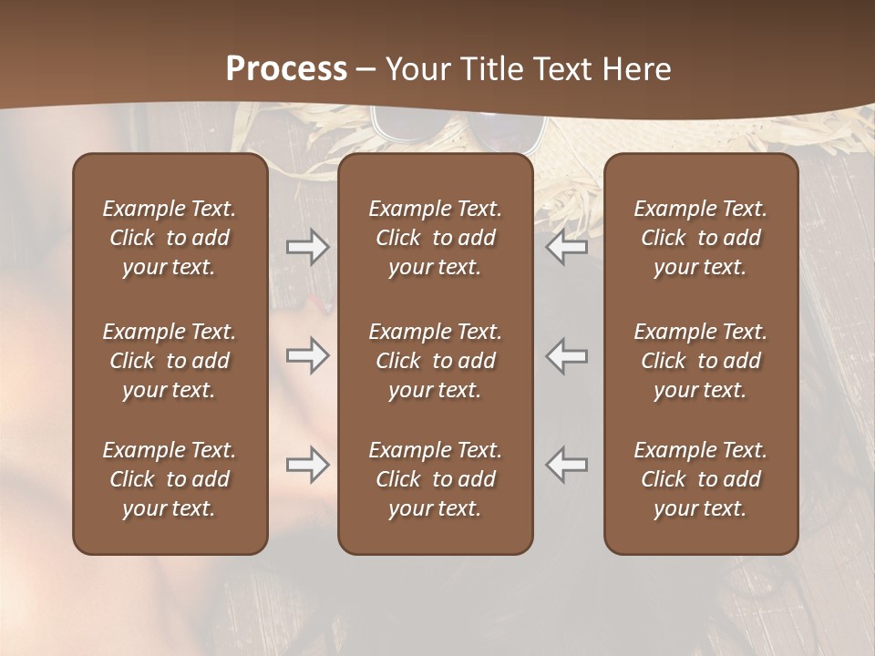 Lying Caucasian Comfort PowerPoint Template