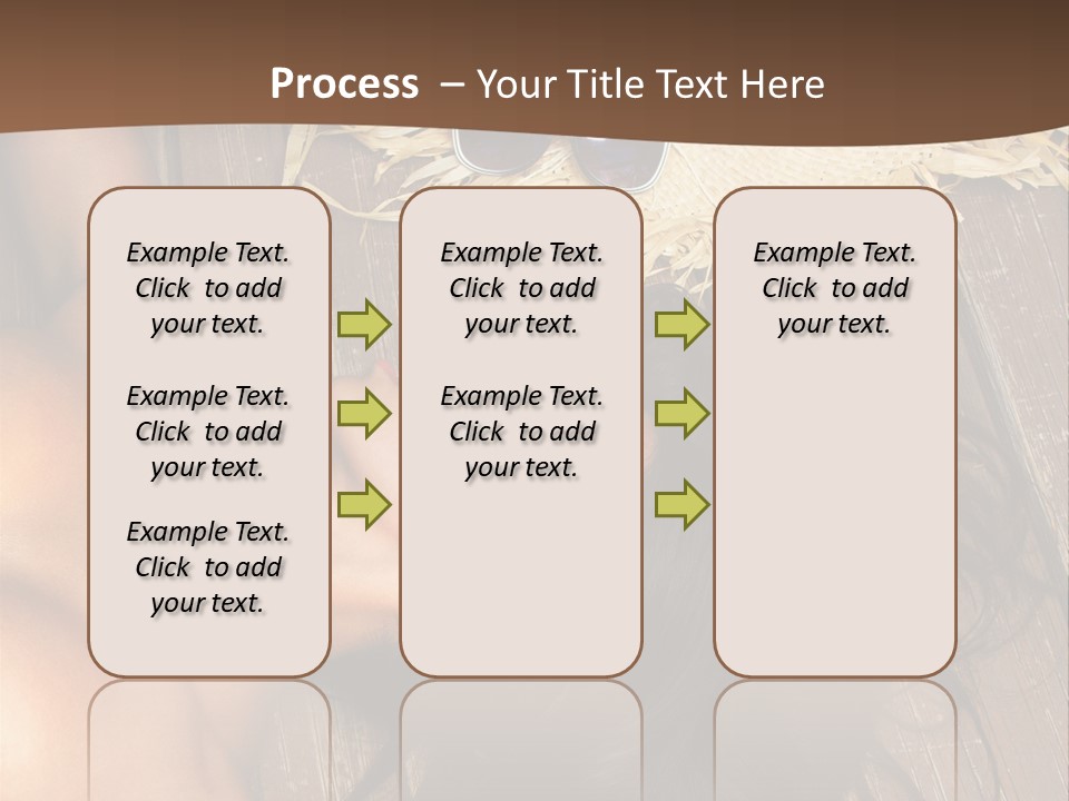 Lying Caucasian Comfort PowerPoint Template
