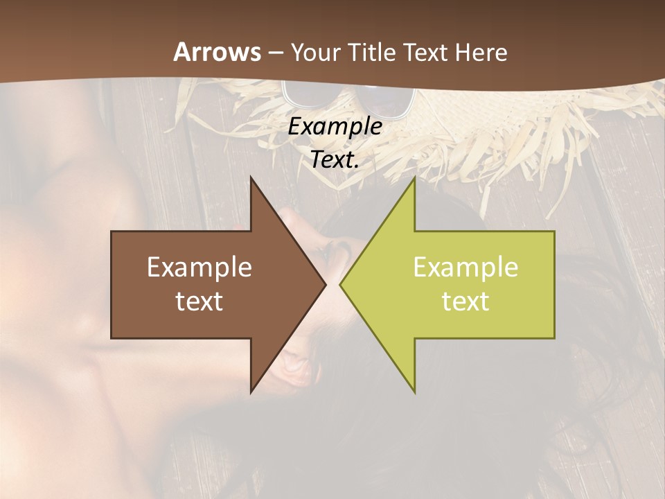 Lying Caucasian Comfort PowerPoint Template