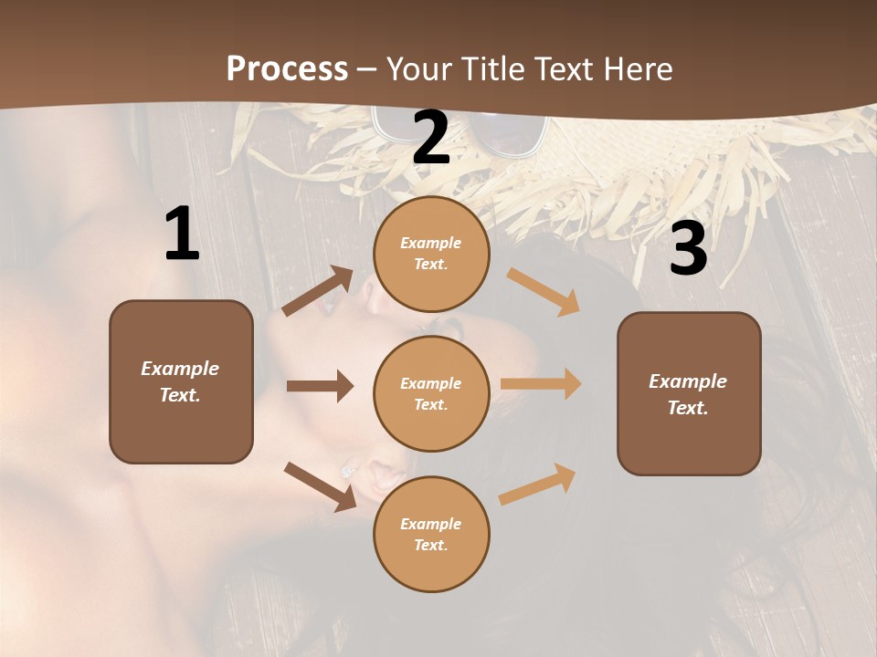 Lying Caucasian Comfort PowerPoint Template