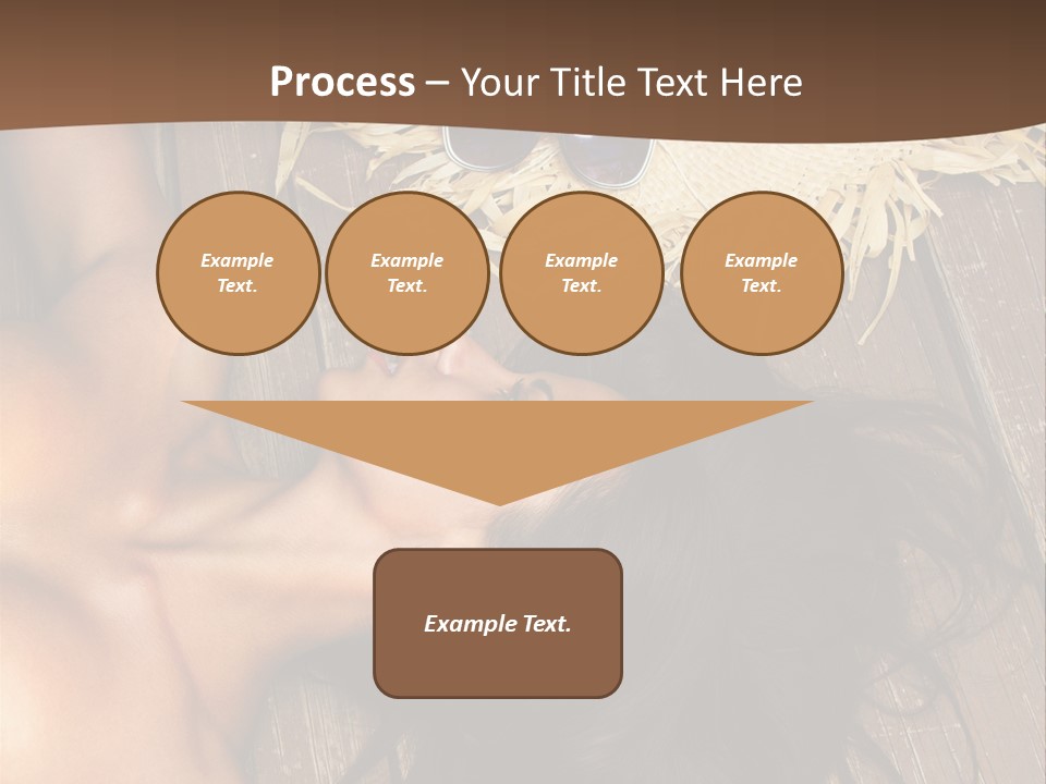 Lying Caucasian Comfort PowerPoint Template