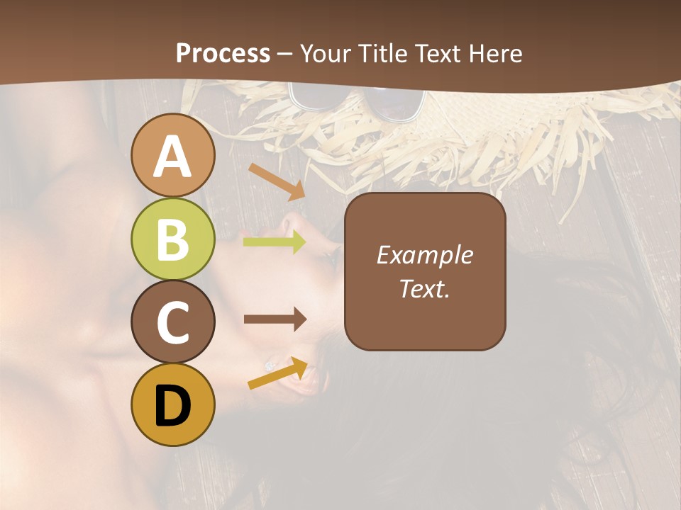 Lying Caucasian Comfort PowerPoint Template