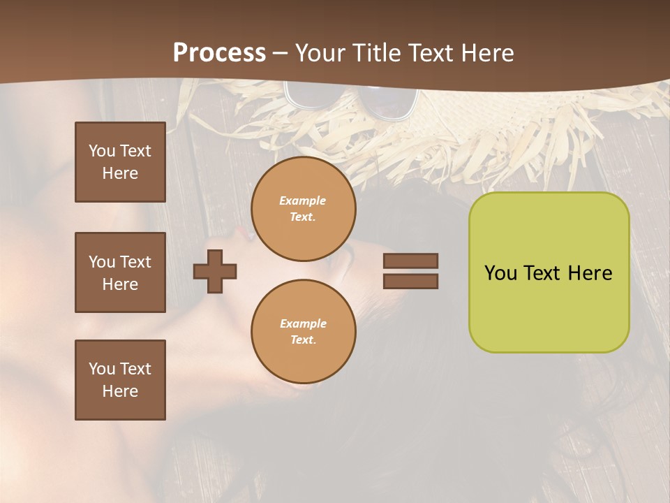 Lying Caucasian Comfort PowerPoint Template