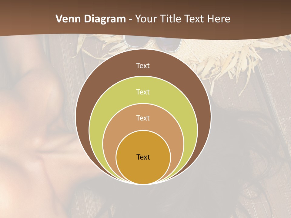 Lying Caucasian Comfort PowerPoint Template