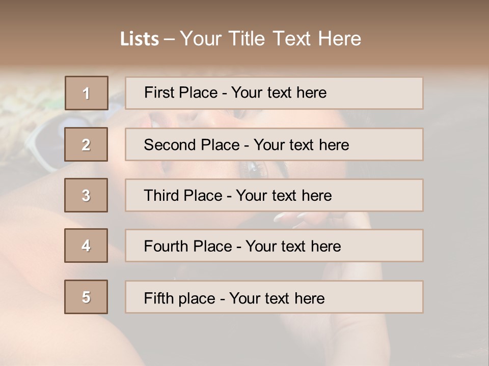 Beach Beauty Gorgeous PowerPoint Template