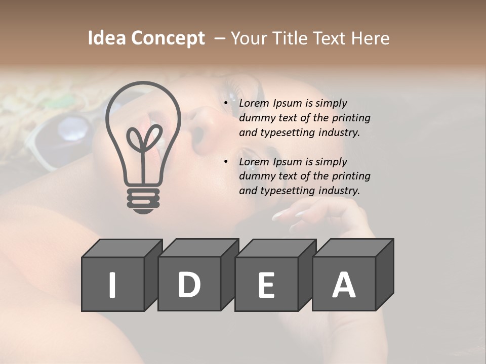 Beach Beauty Gorgeous PowerPoint Template