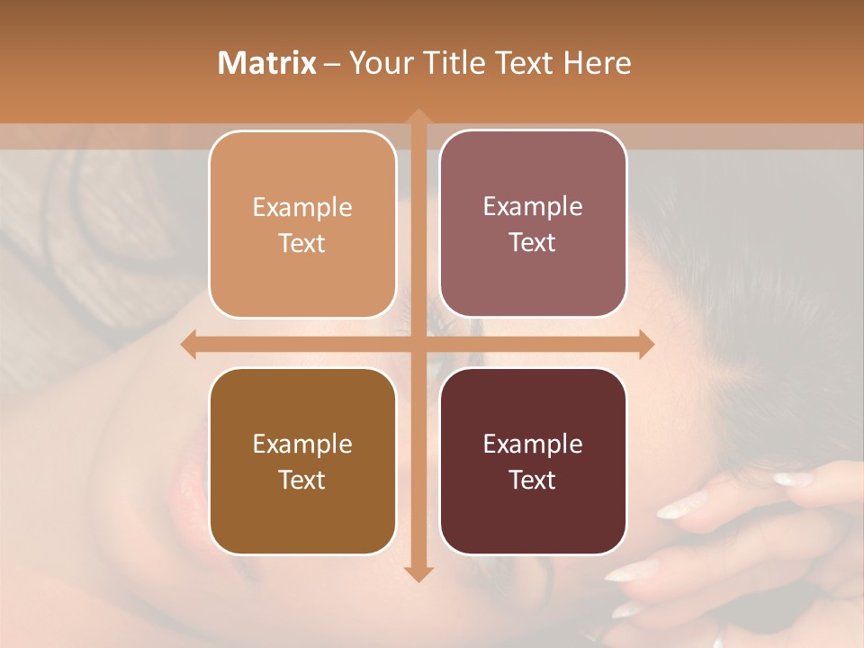 Curly Female Maldives PowerPoint Template